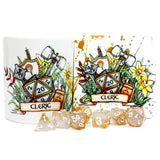 Dungeons and Dragons (DnD) Customisable Class Dice Mug & Coaster Set (Cleric) | Happy Piranha