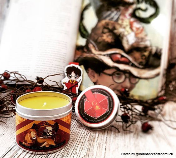 'Courage' Gryffindor, Harry Potter  inspired scented candle.