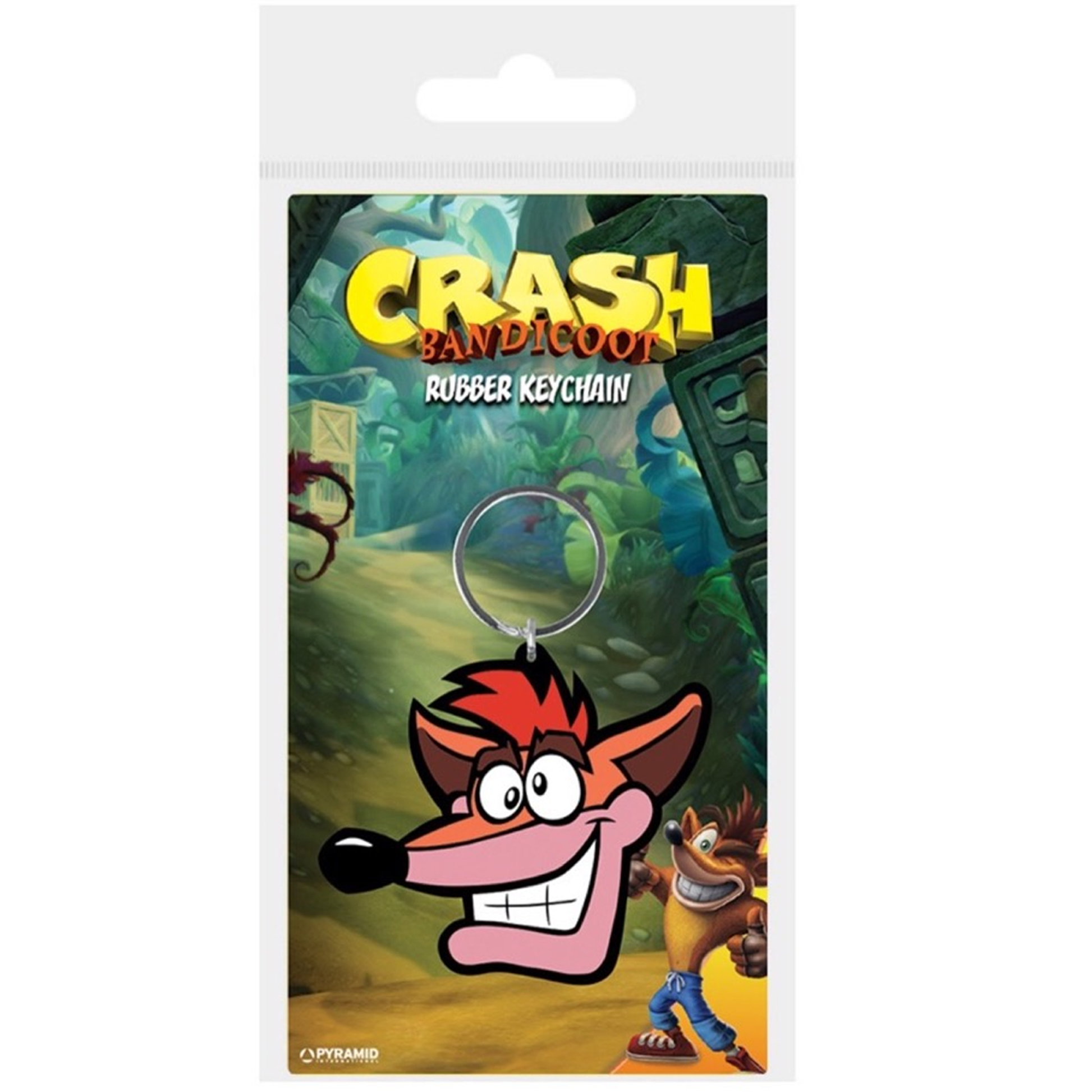 Crash Bandicoot Rubber Key Chains (Old Crash) | Happy Piranha