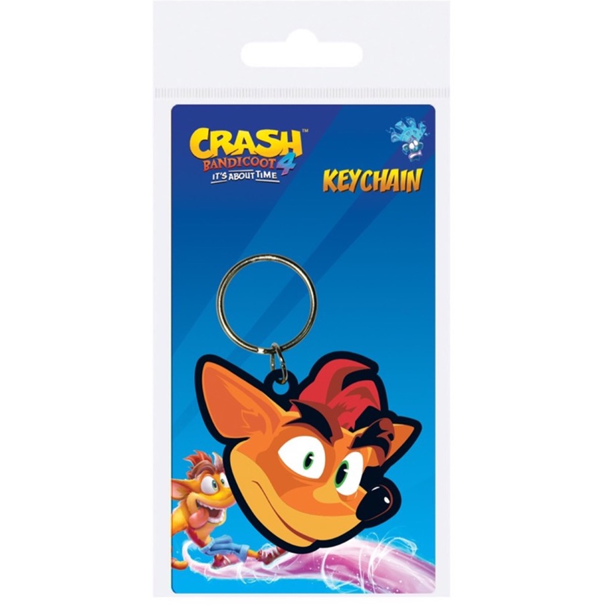 Crash Bandicoot Rubber Key Chains (New Crash) | Happy Piranha