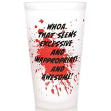 Large Marvel Deadpool Cold Change Glass (Back when Cold) | Happy Piranha