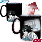 Death Note - Kira & L King Size Heat Change Mug Back Design | Happy Piranha