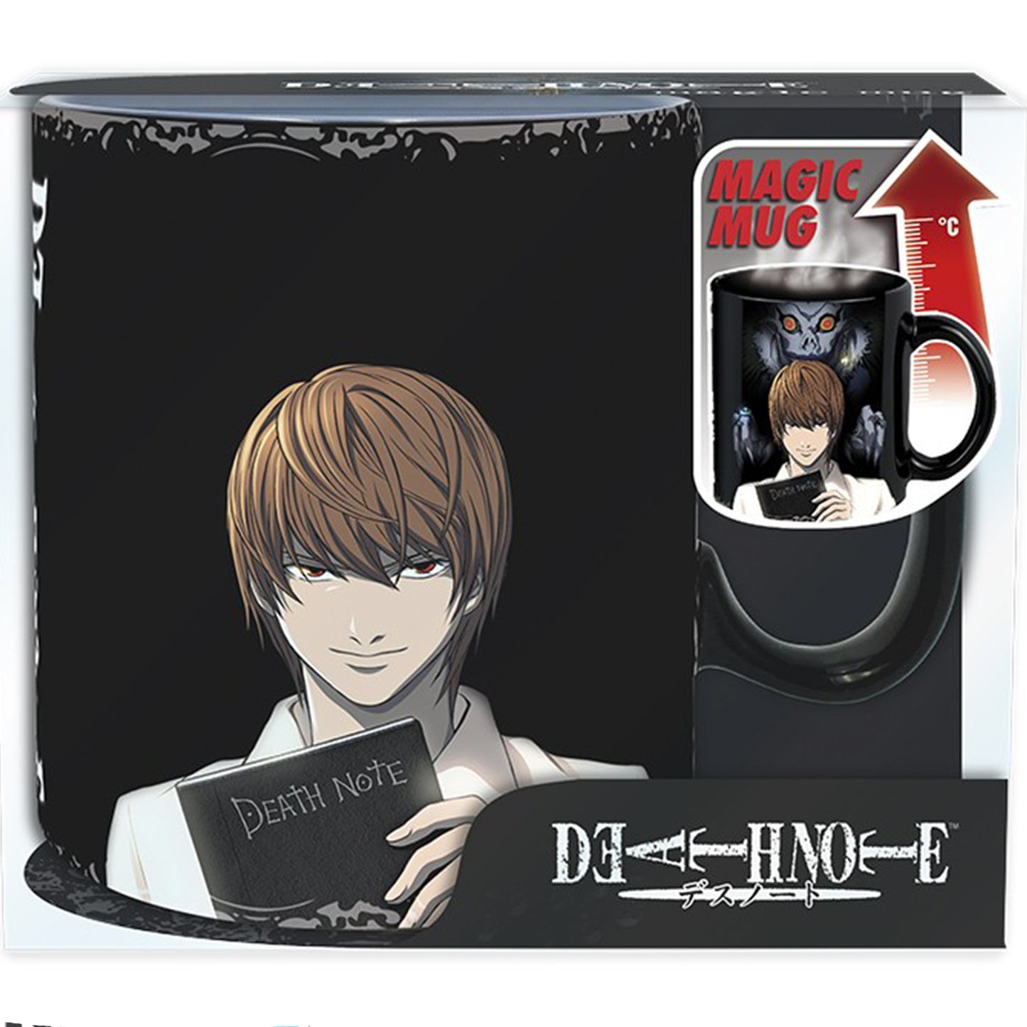 Death Note - Kira & L King Size Heat Change Mug in its Packaging | Happy Piranha