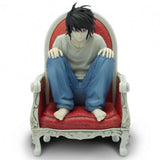 Death Note: L on Chair 1:10 Scale Action Figure Front View | Happy Piranha