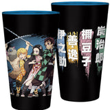 Demon Slayer Characters XL Drinking Glass Back and Front Design | Happy Piranha