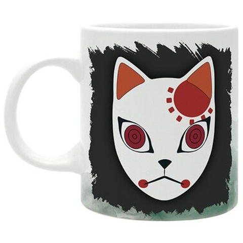Demon Slayer Tanjiro & Neko Mask Ceramic Mug (Neko) | Happy Piranha