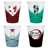 Demon Slayer - Kimetsu no Yaiba Shot Glass Set All 4 Designs | Happy Piranha
