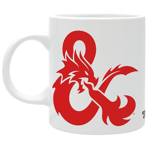 Dungeons and Dragons (DnD) Ampersand Logo Mug (Front) | Happy Piranha 