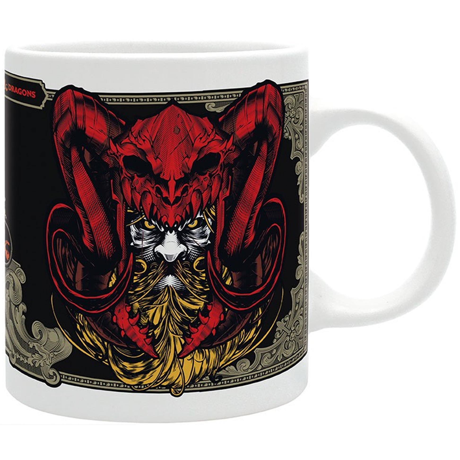 Dungeons and Dragons (DnD) Player's Handbook Mug (Back) | Happy Piranha