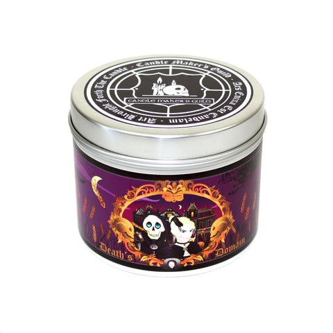 Death's Demise scented candle by Happy Piranha Disco world inspired