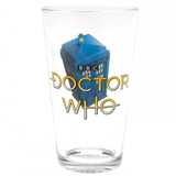 Doctor Who Tardis Design Drinking Glass (Back) | Happy Piranha