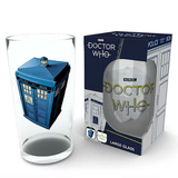 Doctor Who Tardis Design Drinking Glass (With Box) | Happy Piranha