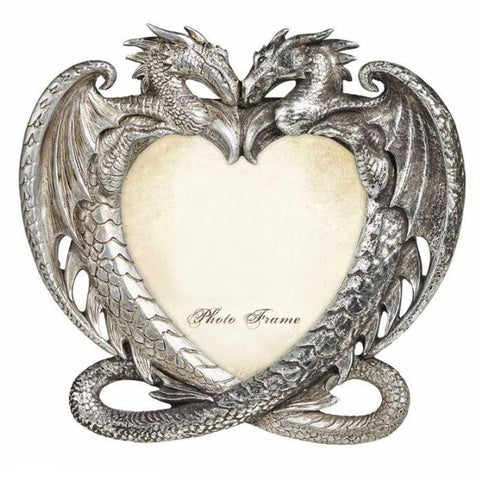 Dragon's Heart Antiqued Silver Photo Frame | Happy Piranha