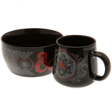 Dungeons and Dragons (DnD) Breakfast Bowl and Mug Set | Happy Piranha