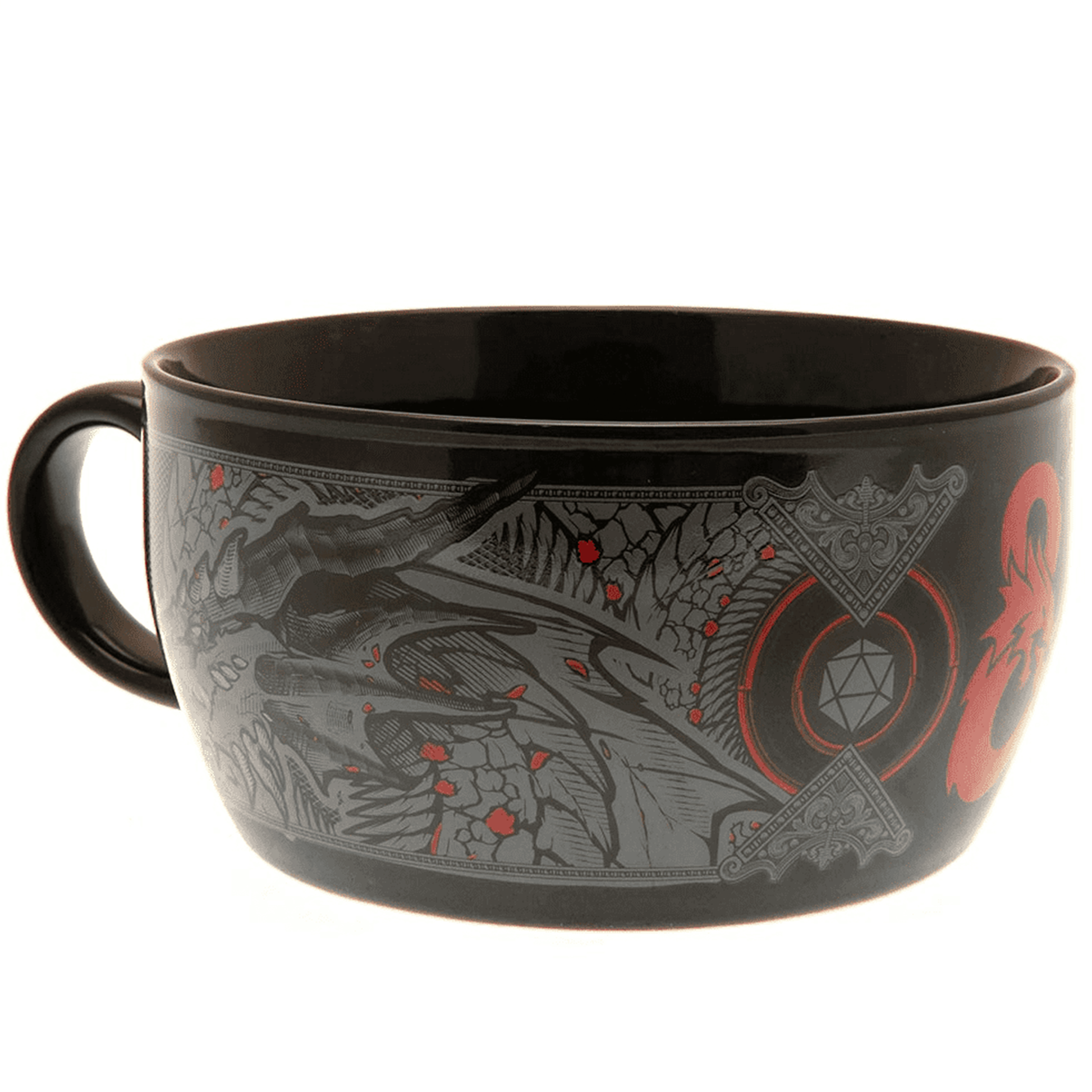 Dungeons and Dragons (DnD) Breakfast Bowl and Mug Set (Bowl) | Happy Piranha