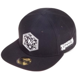 Dungeons and Dragons D20 Dice Snapback Cap (Side View) | Happy Piranha