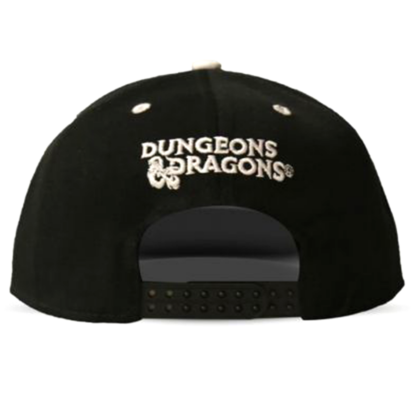 Dungeons and Dragons Critical Hit Snapback Baseball Cap (Back Design) | Happy Piranha