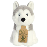 Eco Nation Husky Dog Soft Toy (Front) | Happy Piranha