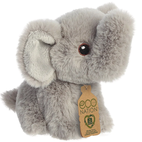 Eco Nation 13cm Mini Elephant Soft Toy | Happy Piranha