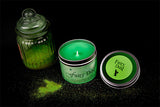 Fairy Dust scented candle by Happy Piranha with glitter!