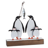Fishing Penguin Family: Christmas Decoration | Happy Piranha