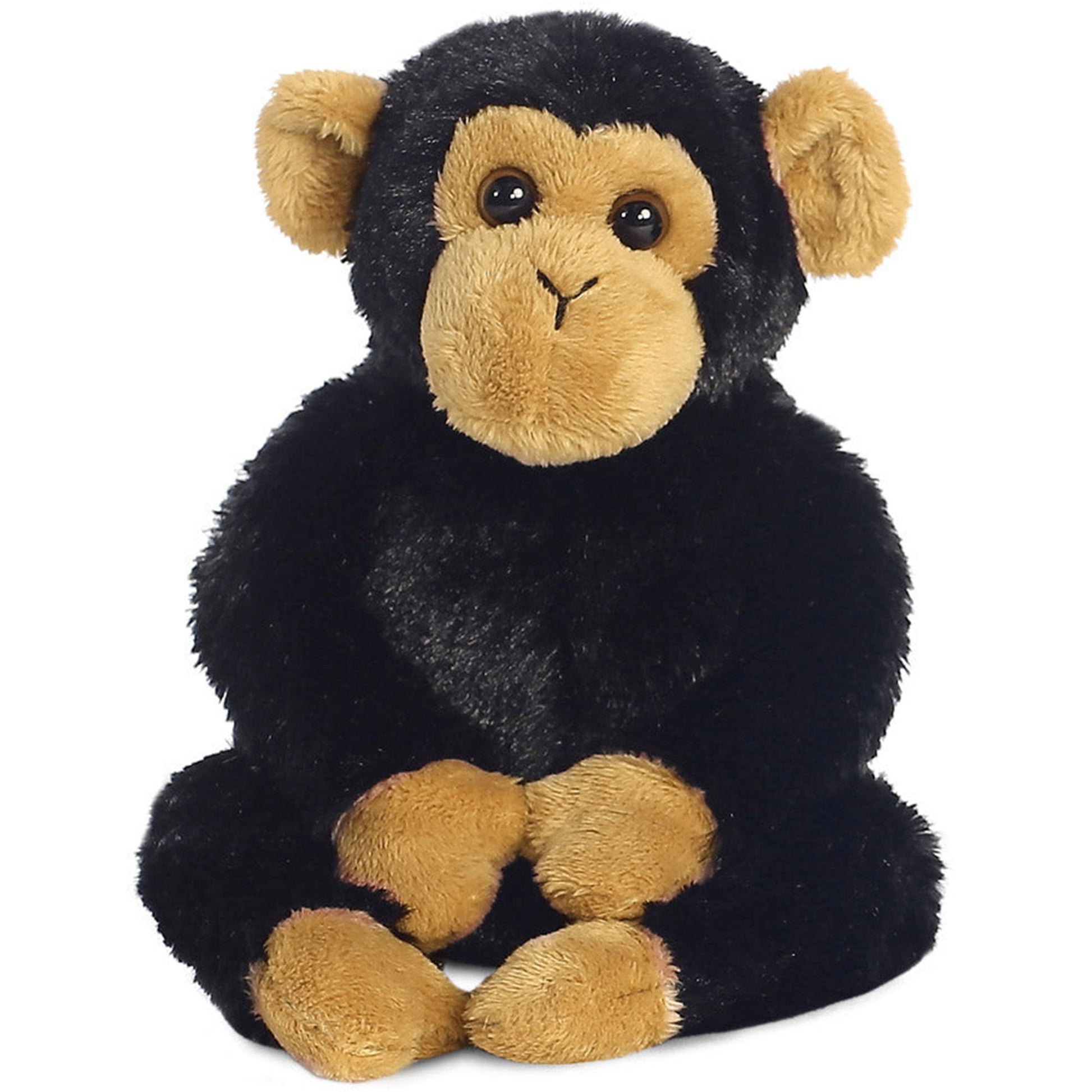 Black Chimpanzee Monkey Flopsie Soft Toy | Happy Piranha