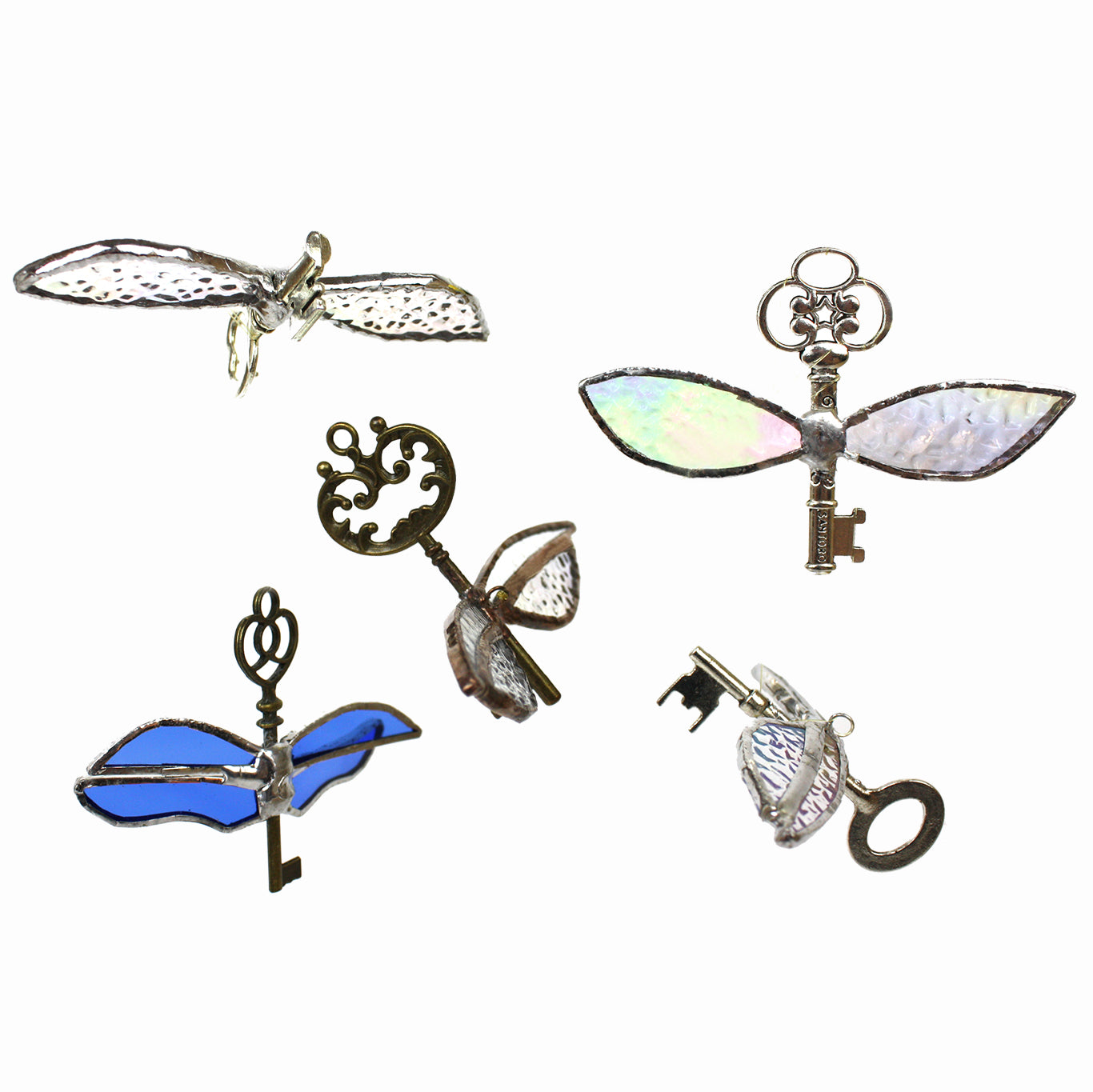 Hand Cut Glass Magic Flying Keys | Happy Piranha