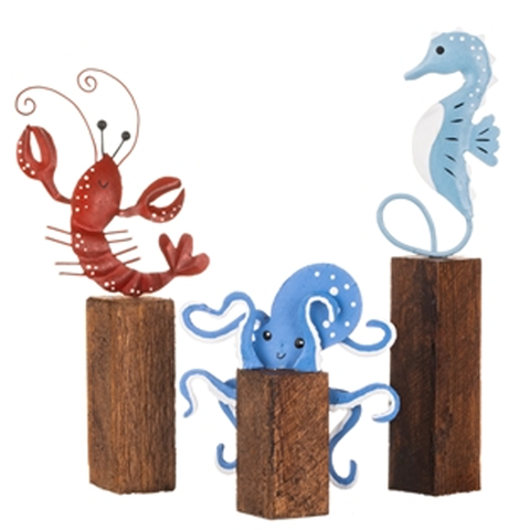 Fruit of the Sea (Lobster, Octopus, Seahorse) Ornaments | Happy Piranha