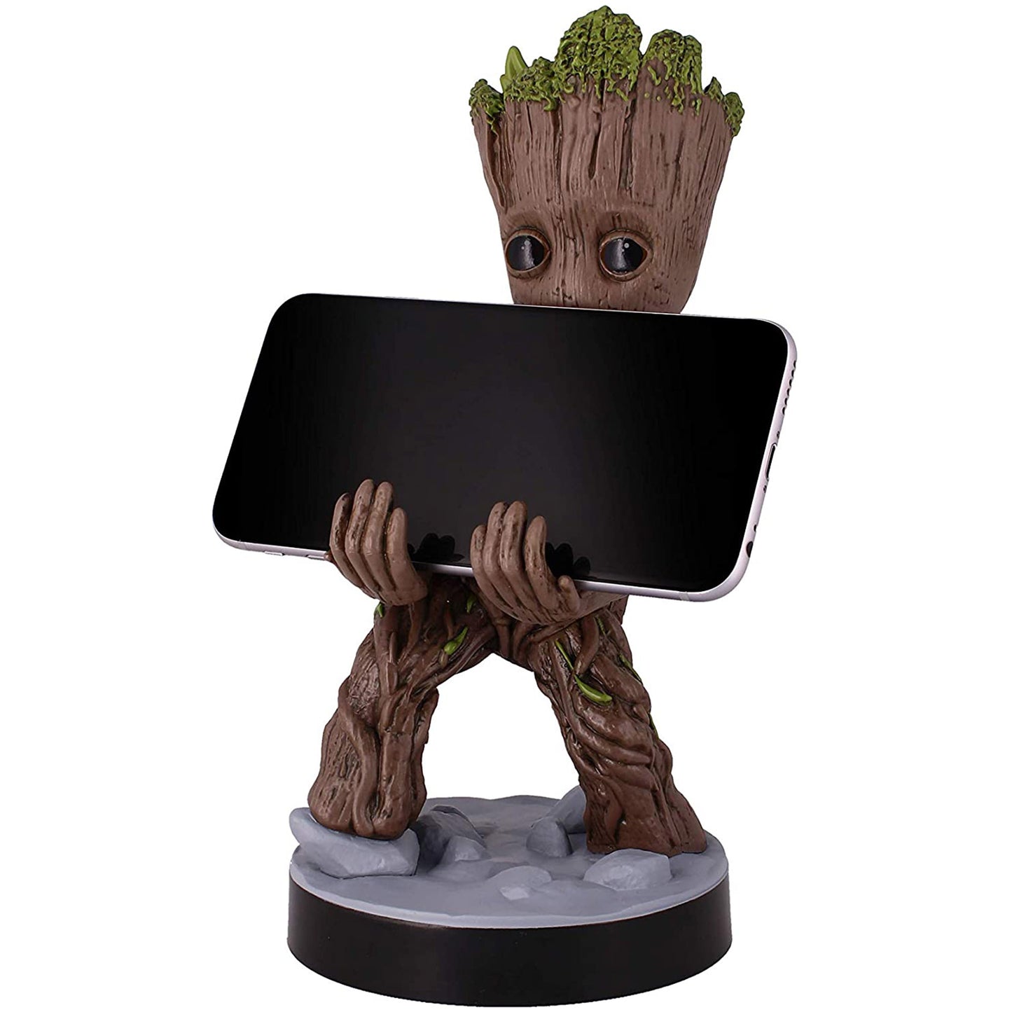 Marvel Avengers Baby Groot Cable Guy Holding an IPhone | Happy Piranha