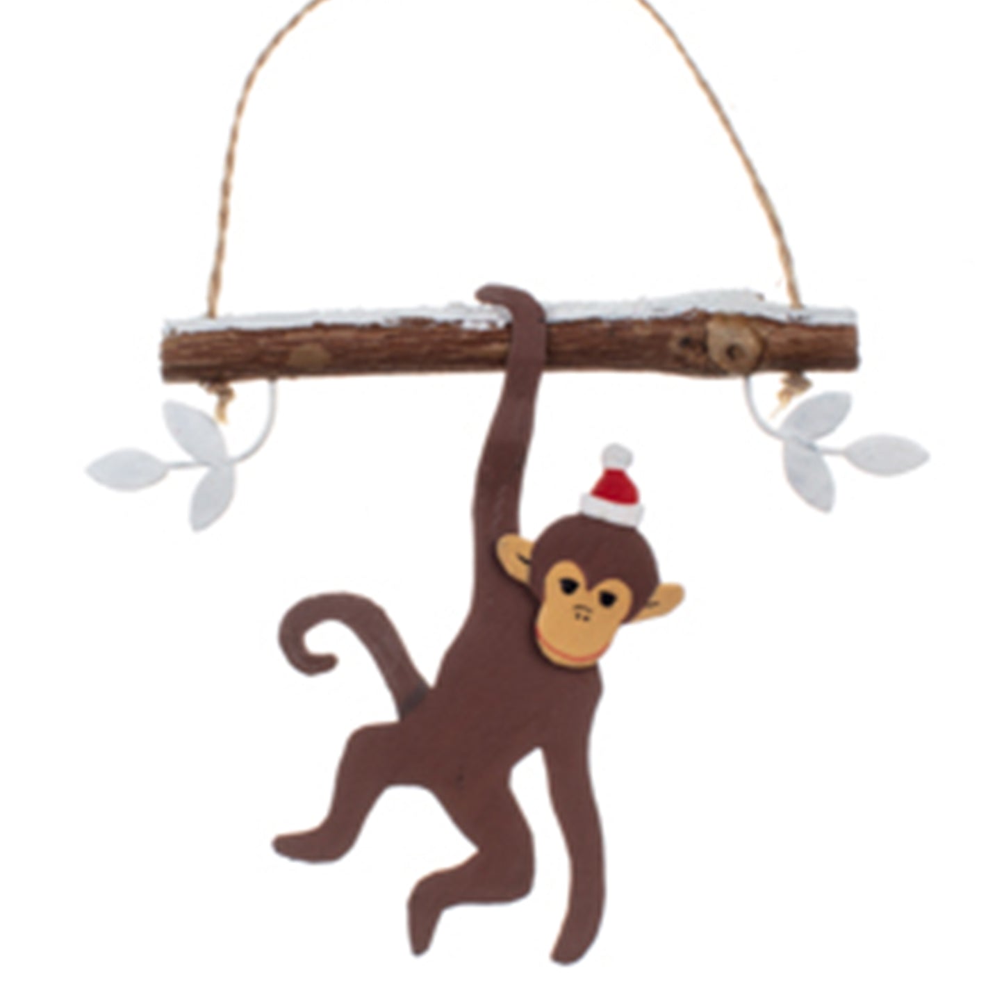 Santa Hat Monkey: Hanging Christmas Decoration | Happy Piranha