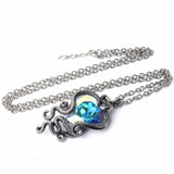 Heart of Cthulhu: Pewter and Swarovski Crystal Pendant and Chain | Happy Piranha