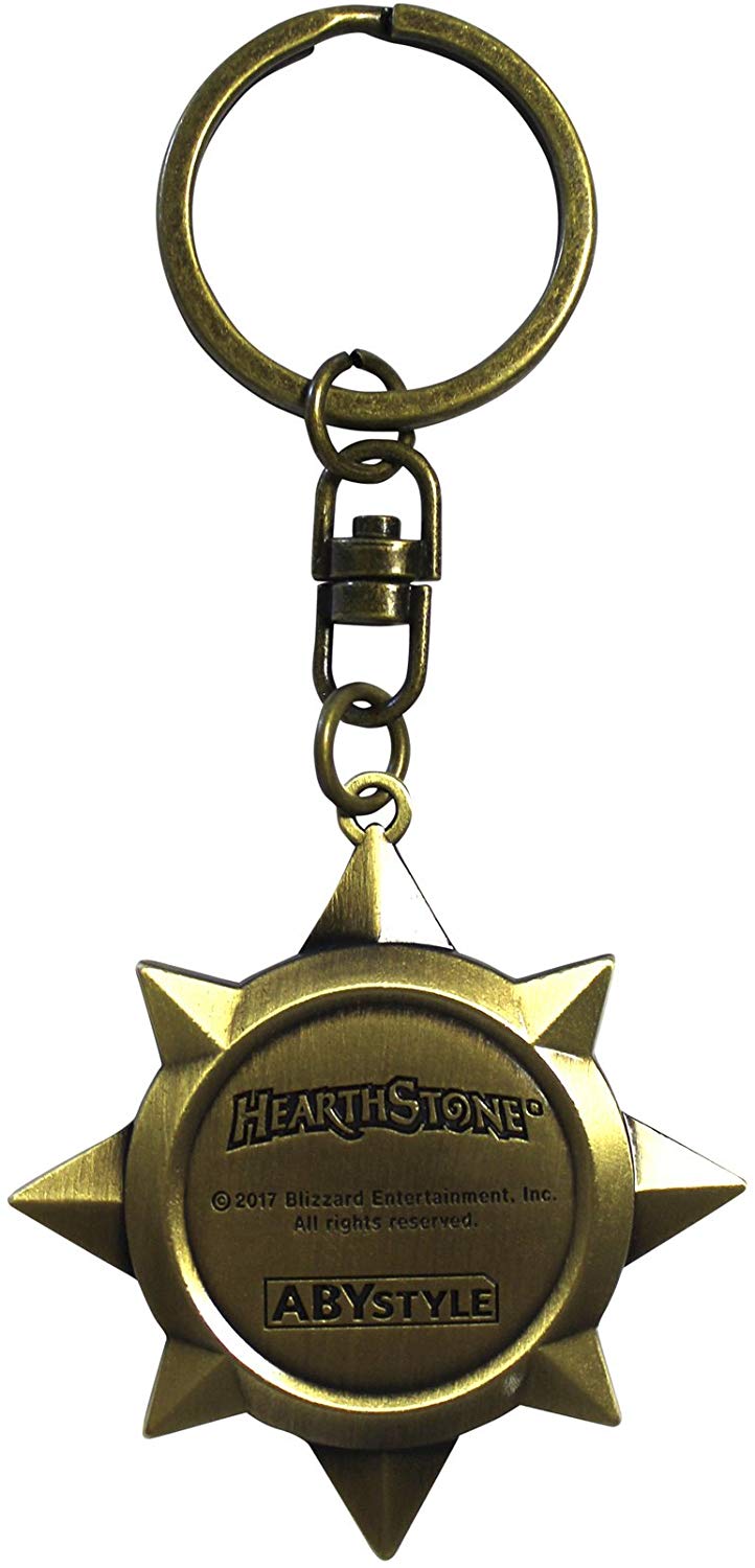 Hearthstone Rosace 3D Keychain back design | Happy Piranha