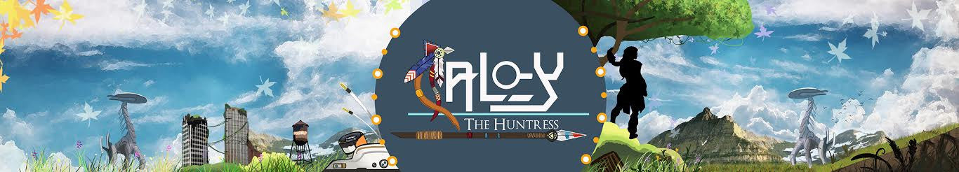 Aloy the Huntress scented candle label by Happy Piranha