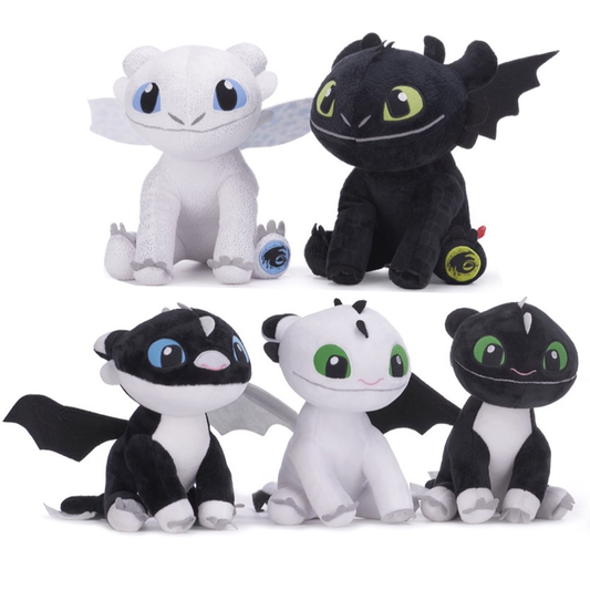 How to Train Your Dragon - Toothless & Nightlights Plushie Soft Toys