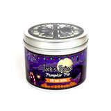 Jack's Spiced Pumpkin Pie Scented Candle with lid on | Happy Piranha