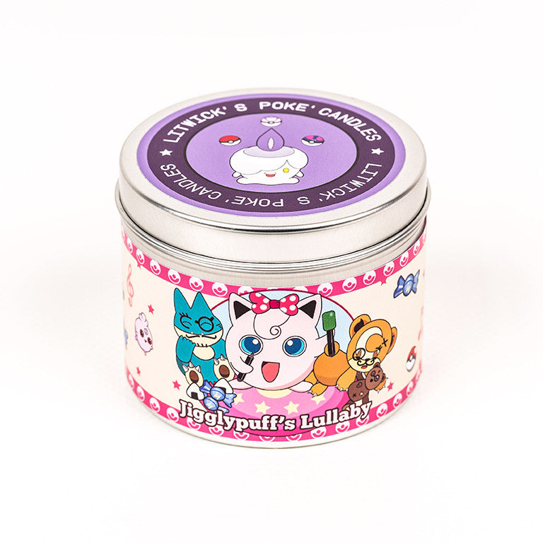 Jigglypuff pokemon inspired scented candle by Happy Piranha