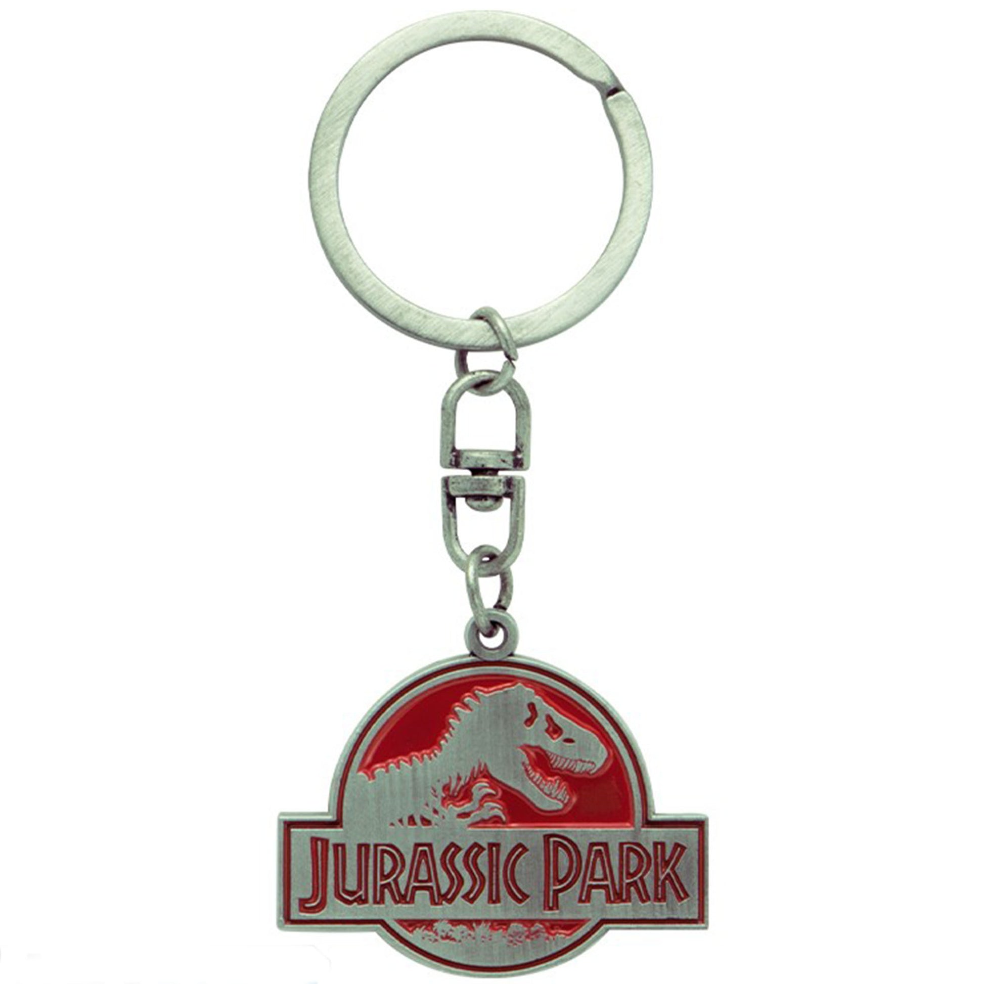 Jurassic Park Metal Keychain  | Happy Piranha