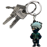 Naruto Shippuden Kakashi Rubber Keychain on some Keys | Happy Piranha