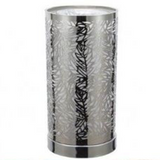 Silver Leaf Pattern LED Light Up Colour Changing Oil Burner and Wax Melt Warmer | Happy Piranha
