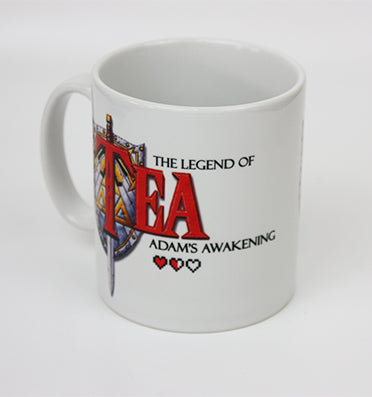 The Legend of tea zelda inspired mug by Happy Piranha.