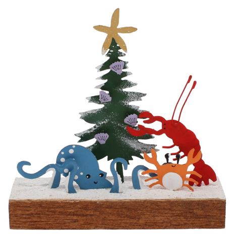 Lobster and Friends Dressing a Tree Christmas Decoration