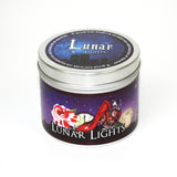 Lunar light scented candle by Happy Piranha, inspired by the Lunar chronicles