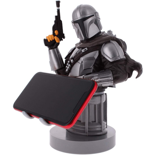 The Mandalorian Star Wars Cable Guy Phone and Controller Holder (With Phone) | Happy Piranha