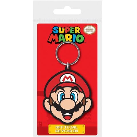 Super Mario & Friends Nintendo Rubber Key Chains (Mario) | Happy Piranha