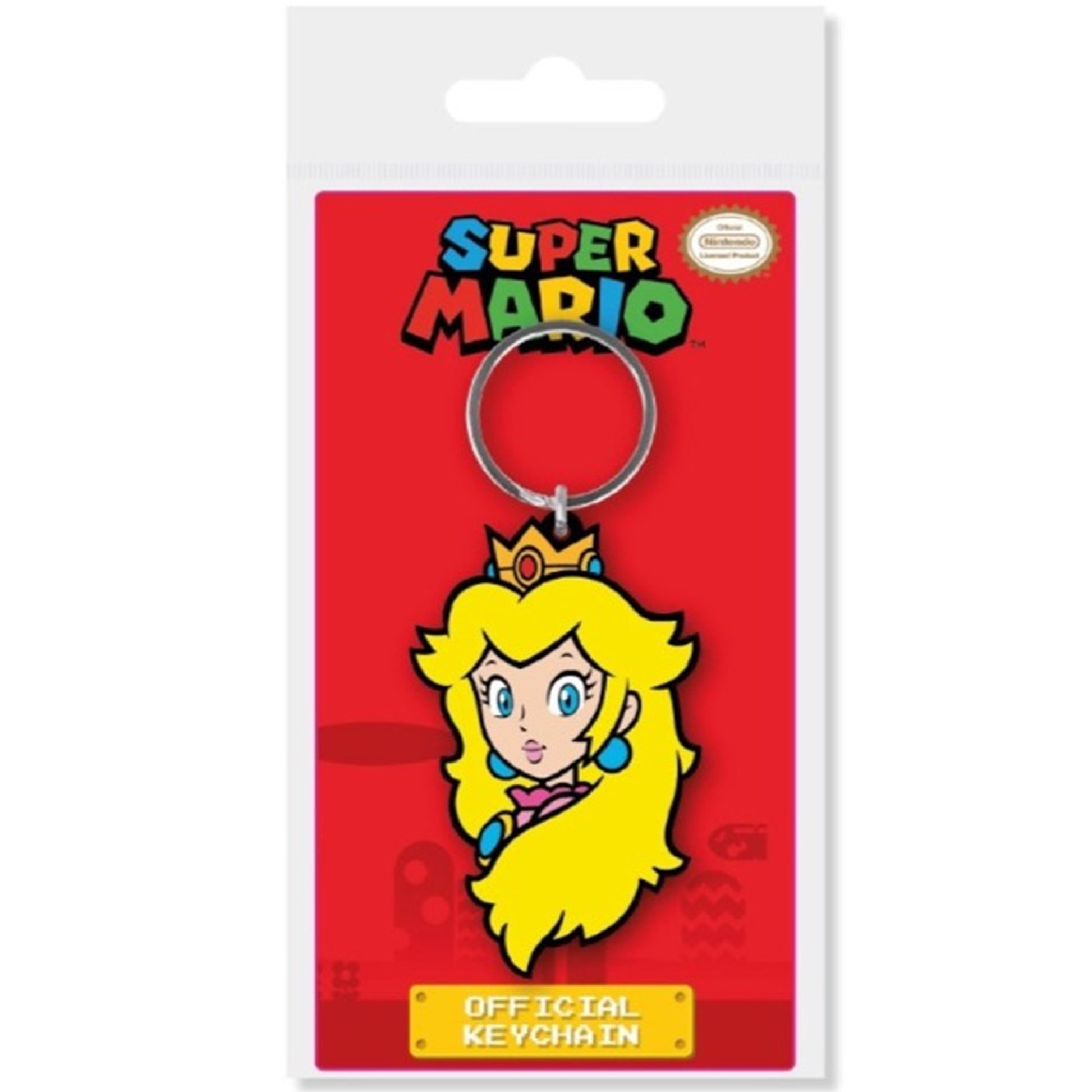 Super Mario & Friends Nintendo Rubber Key Chains (Peach) | Happy Piranha