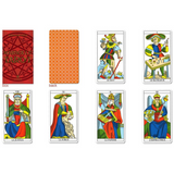 Marseille Tarot Professional Edition 78 Card Deck Card Art and Back Examples | Happy Piranha