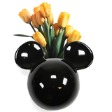Disney Mickey Mouse Ceramic Wall Vase / Storage Organiser With Yellow Flowers in | Happy Piranha