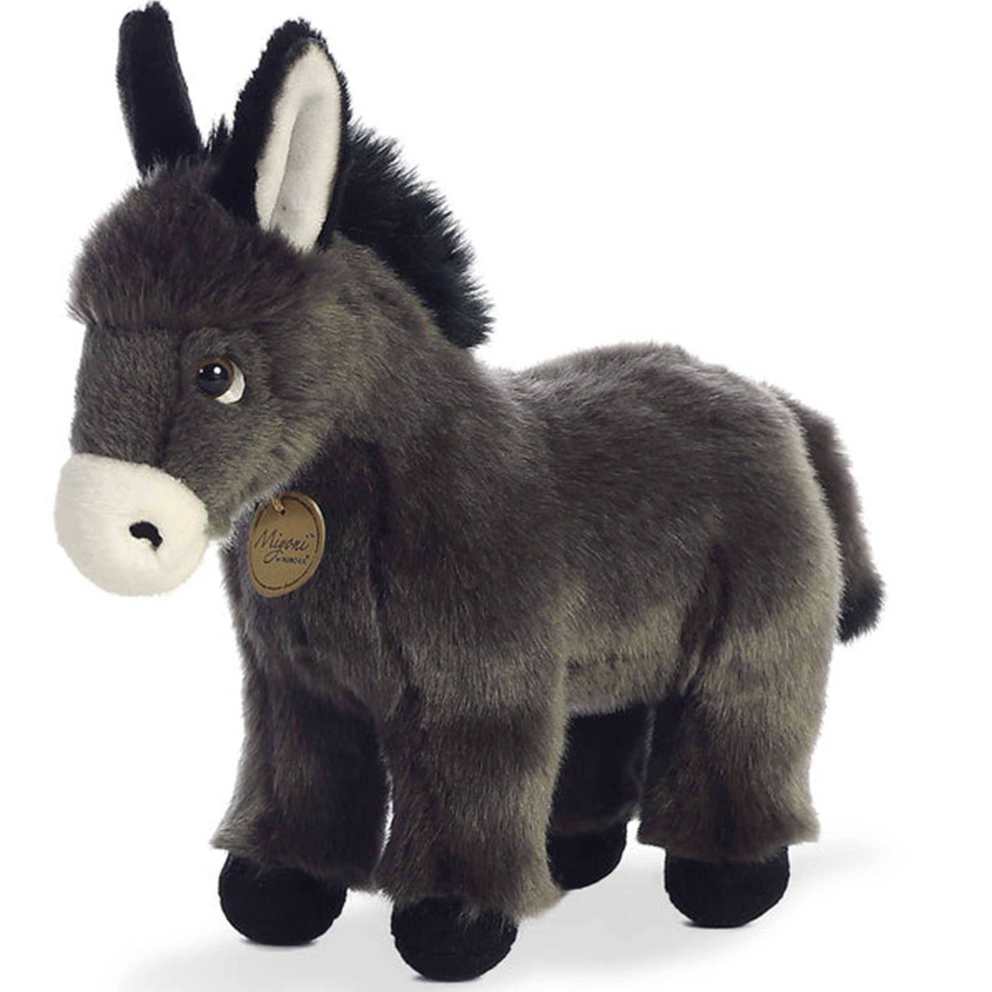 Miyoni Baby Donkey Foal Soft Toy (Side View) | Happy Piranha
