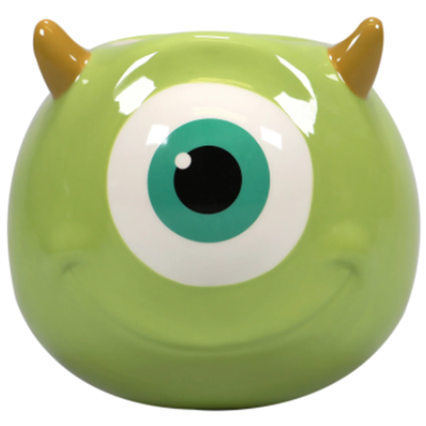 Disney Pixar Monsters Inc Mike Wazowski Ceramic Wall Vase / Storage Pot | Happy Piranha