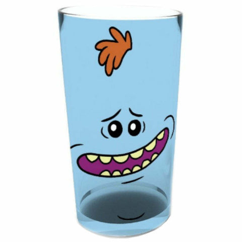 Rick and Morty Mr Meeseeks Drinking Glass (Front Design) | Happy Piranha